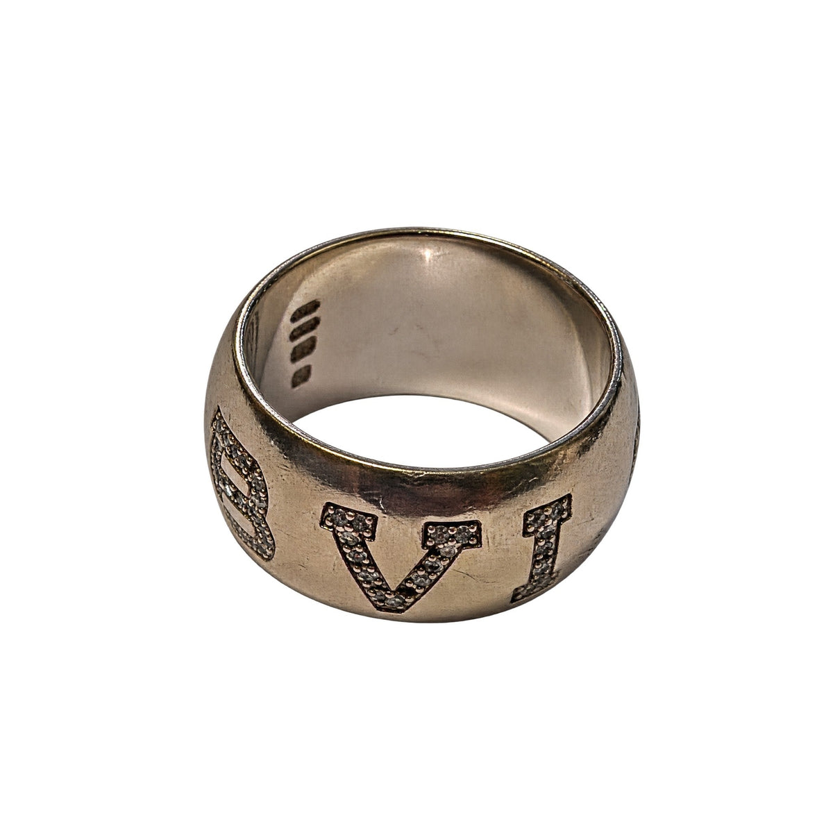 Anillo Bvlgari Oro Blanco con Brilliantes - Mercurio Subastas
