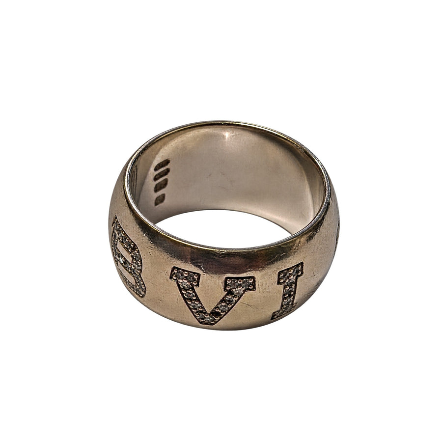 Anillo Bvlgari Oro Blanco con Brilliantes