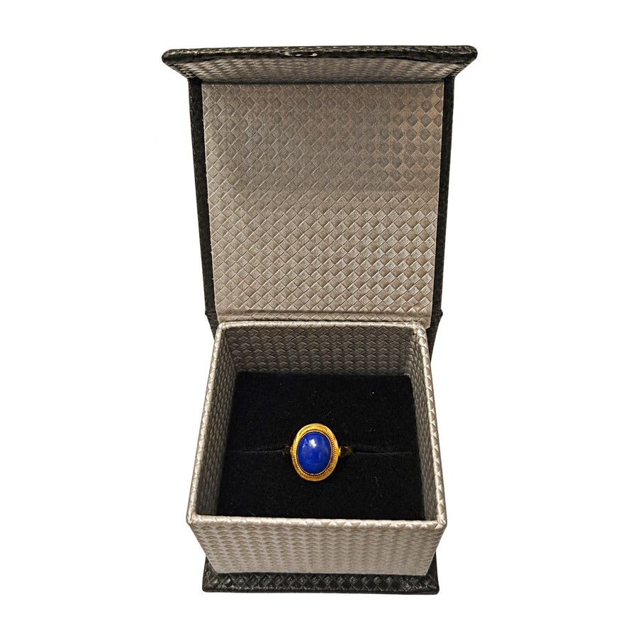 Anillo Oro con Lapislazuli