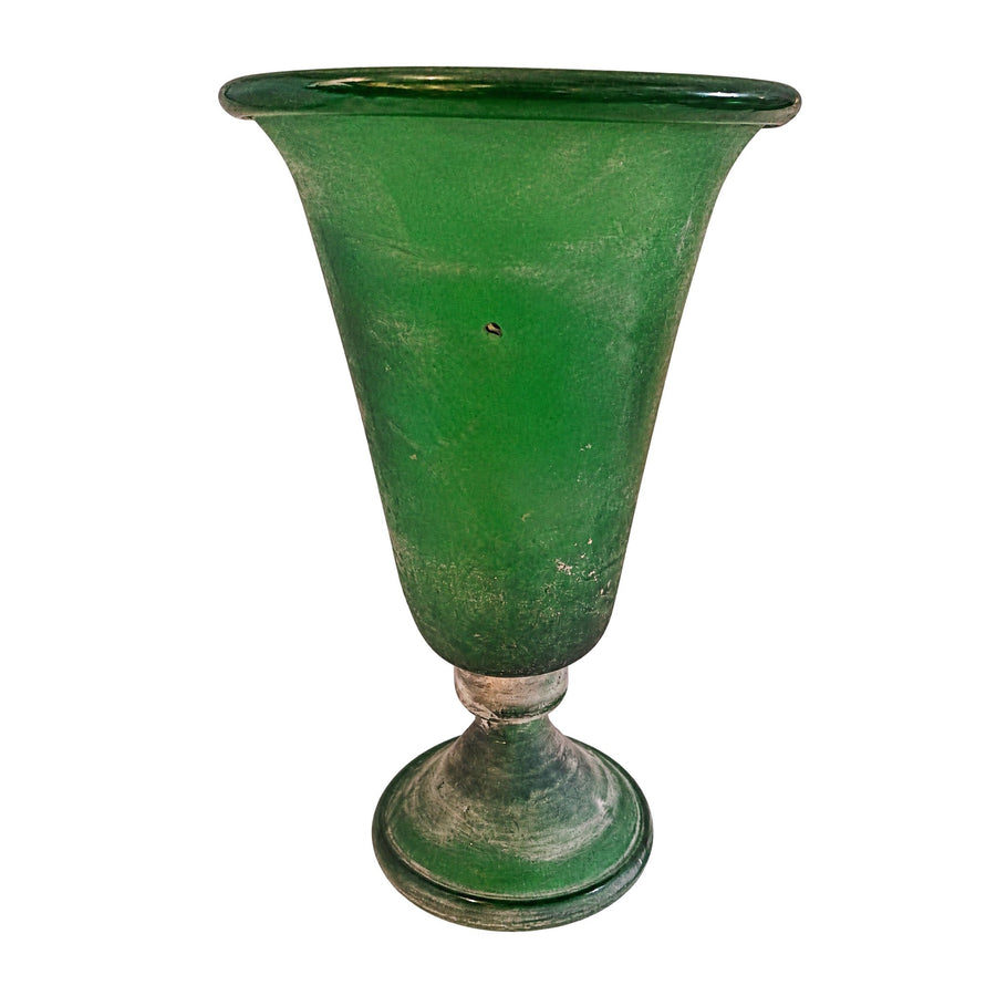 Matte Green Glass Lamp
