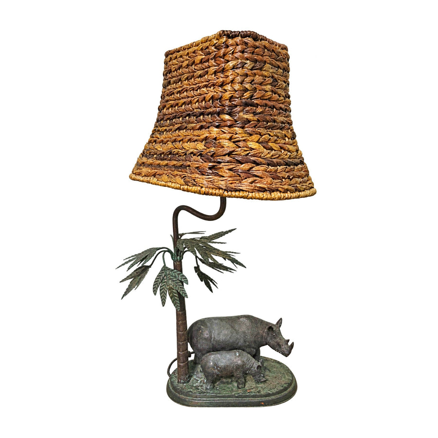 Decorative Lamp with Rhinoceroses