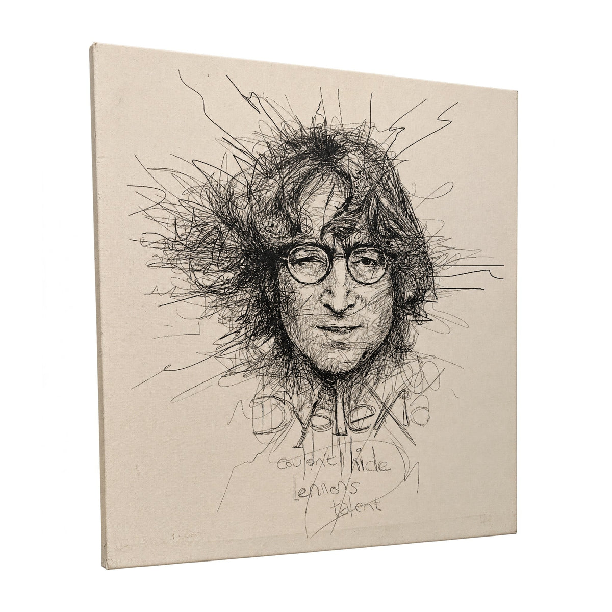 Lienzo John Lennon - Mercurio Subastas