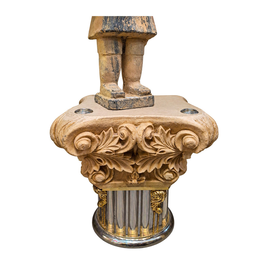 Marble table base