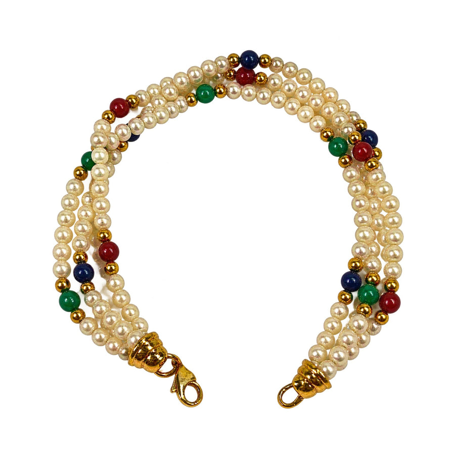 Armband Perlen mit Gold