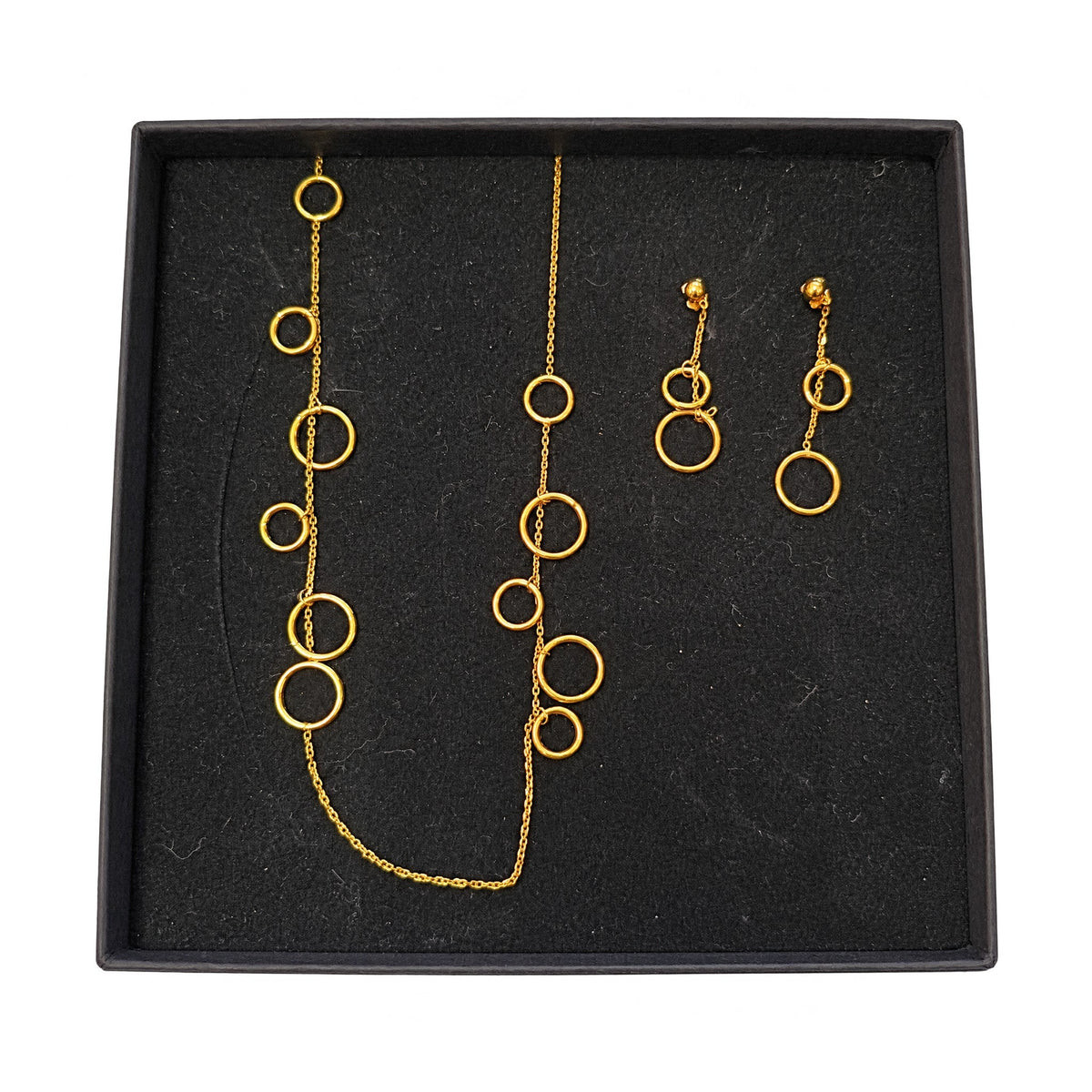 Set Collar y Pendientes Oro - Mercurio Subastas